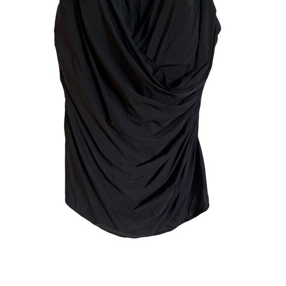 Lands End Sz 20W/L Slender Suit Tummy Control Skirted One Piece Swimsuit - Picture 4 of 9